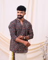GAJAM - ShortKurtha & Dhothi (black)