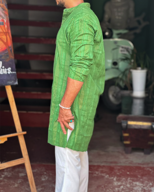 Regha Dyed Kurta - Green