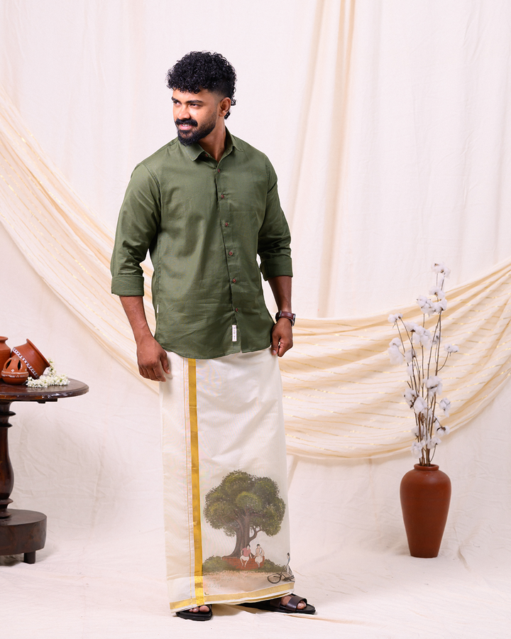 NADU - Dhoti and shirt combo