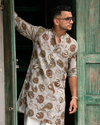 MATHAA — Botanical Chanderi Kurta