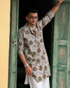 MATHAA — Botanical Chanderi Kurta