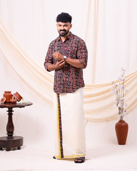 Malsya shirts and dhoti