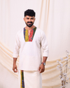 CHUVADU - Short kurtha & Patch worked dothi Combo
