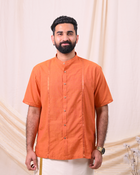 MANGALGIRI COTTON SHIRT – ORANGE