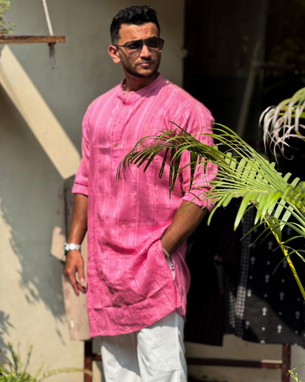 Regha Dyed Kurta – Pink
