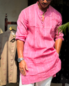Regha Dyed Kurta – Pink