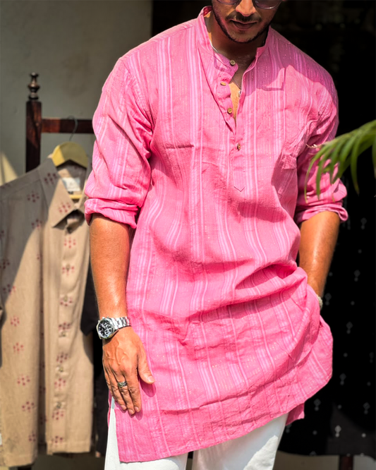Regha Dyed Kurta – Pink