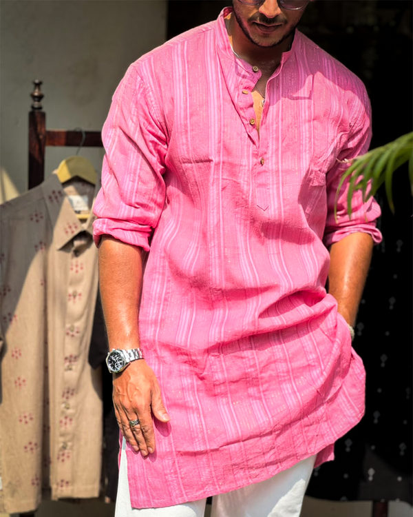 Regha Dyed Kurta – Pink