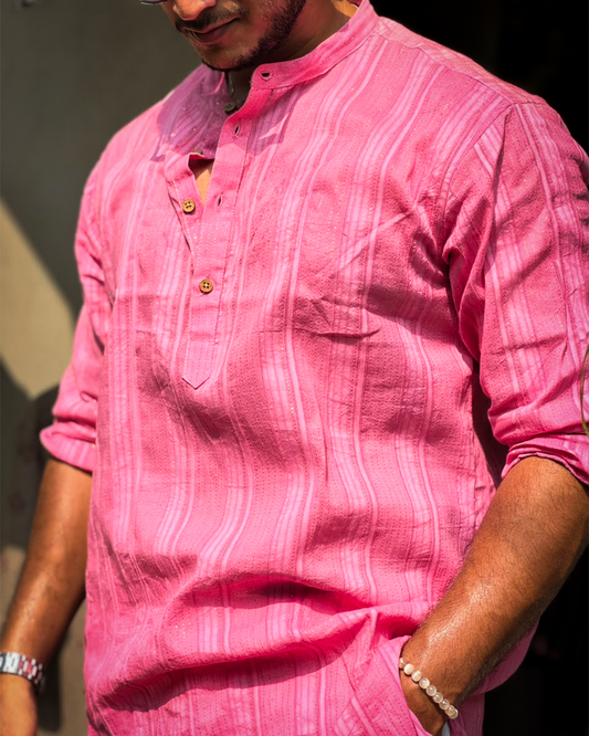 Regha Dyed Kurta – Pink