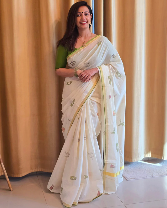 UTHRADAM - Printed saree